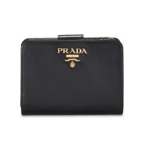 Prada - Black Vitello Move Leather Wallet - NWT